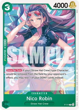 (P-111) Nico Robin (Heroines Battle Pack) - One Piece Promotion Cards Normal