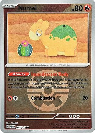 Numel (Quick Ball) (27/217) - ME Ascended Heroes Reverse Holofoil - Common