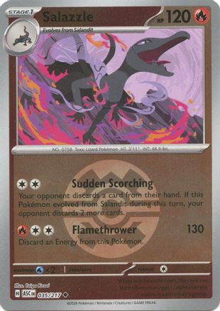 Salazzle (Quick Ball) (35/217) - ME Ascended Heroes Reverse Holofoil - Uncommon