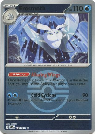 Frosmoth (Friend Ball) (53/null) - ME Ascended Heroes Reverse Holofoil - Uncommon