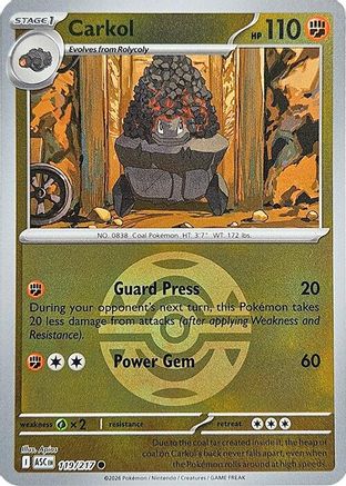 Carkol (Dusk Ball) (119) - ME Ascended Heroes Reverse Holofoil - Common