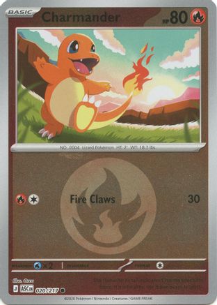 Charmander (Energy Symbol Pattern) (20/null) - ME Ascended Heroes Reverse Holofoil - Common
