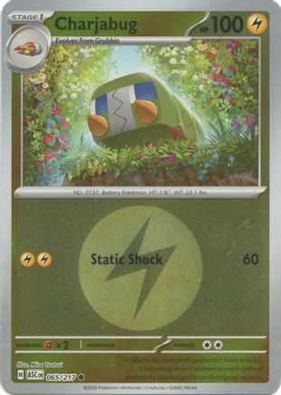 Charjabug (Energy Symbol Pattern) (65/null) - ME Ascended Heroes Reverse Holofoil - Common