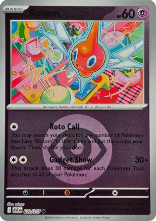 Rotom (Energy Symbol Pattern) (92) - ME Ascended Heroes Reverse Holofoil - Common