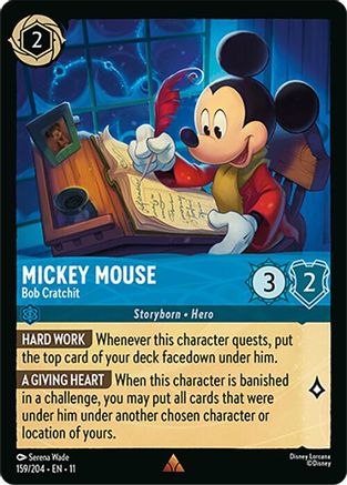 (159/204) Mickey Mouse - Bob Cratchit - Winterspell Normal