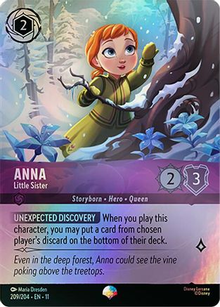 (209/204) Anna - Little Sister (Epic) - Winterspell Holofoil