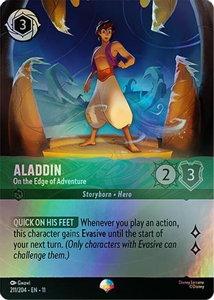 (211/204) Aladdin - On the Edge of Adventure (Epic) - Winterspell Holofoil