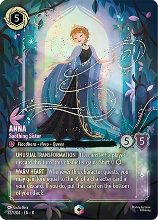 (227/204) Anna - Soothing Sister (Enchanted) - Winterspell Holofoil