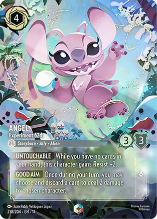 (238/204) Angel - Experiment 624 (Enchanted) - Winterspell Holofoil