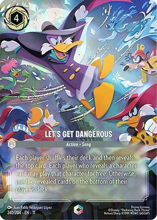 (240/204) Let's Get Dangerous (Enchanted) - Winterspell Holofoil