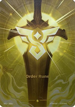 (R06a) Order Rune (Alternate Art) - Spiritforged Foil
