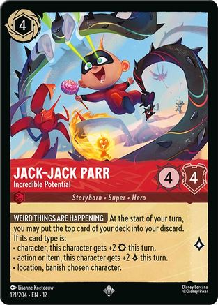 (121/204) Jack-Jack Parr - Incredible Potential - Wilds Unknown Holofoil