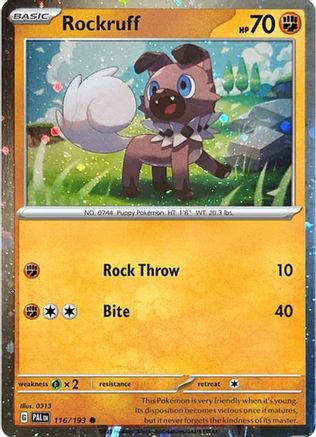 Rockruff (Cosmos Holo) (116/193) - Blister Exclusives Holofoil - Common