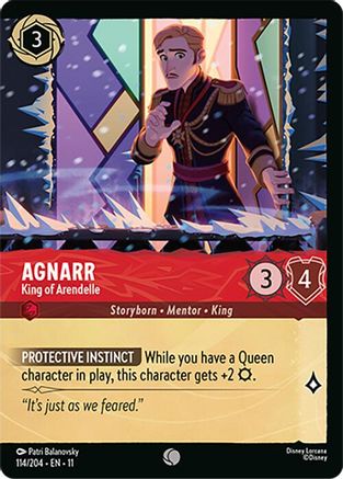 (114/204) Agnarr - King of Arendelle (Foil) - Winterspell Cold Foil
