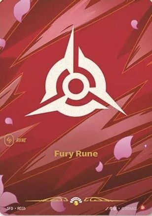 (R01b) Fury Rune (R01b) - Riftbound Organized Play Promotional Cards Foil
