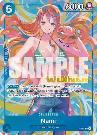 (P-112) Nami (Heroines Battle Winner Pack) - One Piece Promotion Cards Foil