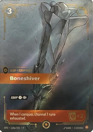(118a/221) Boneshiver - Riftbound Organized Play Promotional Cards Foil