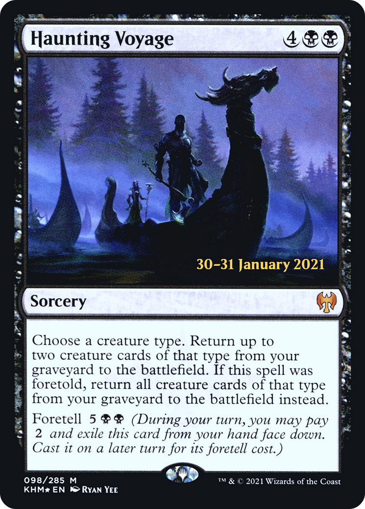 Haunting Voyage (PRE-98S) - Kaldheim Promos (Prerelease) Foil