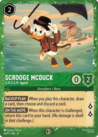 (036) Scrooge McDuck - S.H.U.S.H. Agent - Disney Lorcana Promo Cards Holofoil