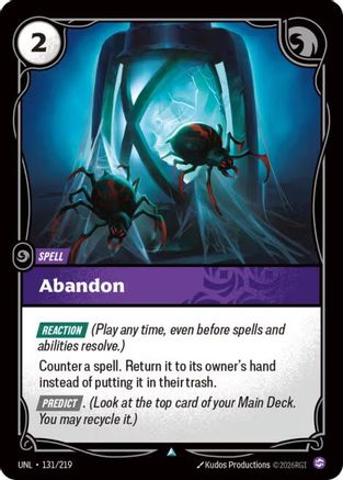 (131/219) Abandon - Unleashed Foil
