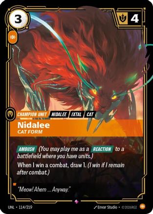 (114/219) Nidalee - Cat Form - Unleashed Foil