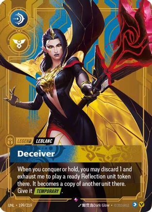 (199/219) LeBlanc - Deceiver - Unleashed Foil
