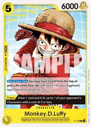 (P-106) Monkey.D.Luffy (Tournament Pack 2026 Vol. 2) - One Piece Promotion Cards Normal
