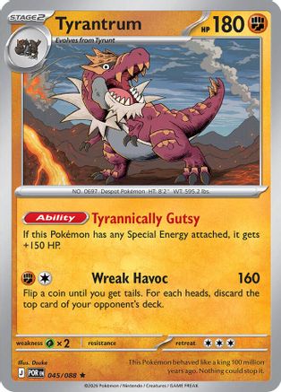 Tyrantrum (45/null) - ME03 Perfect Order Holofoil - Rare