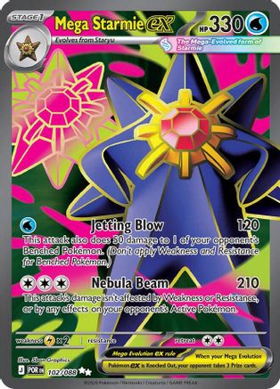 Mega Starmie ex (102/088) - ME03 Perfect Order Holofoil - Ultra Rare