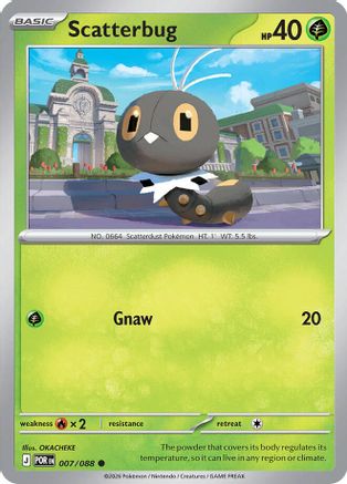 Scatterbug (7/null) - ME03 Perfect Order Reverse Holofoil - Common