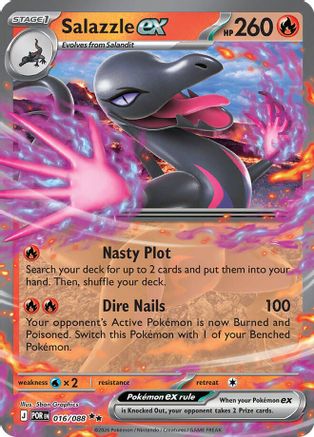 Salazzle ex (16/088) - ME03 Perfect Order Holofoil - Double Rare