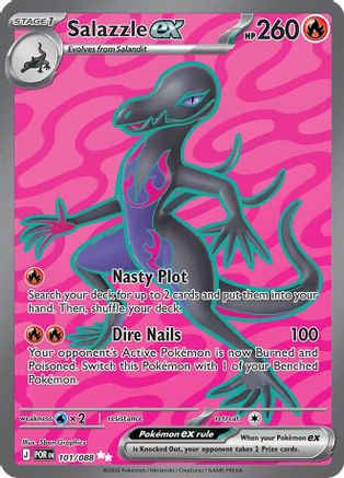 Salazzle ex (101/088) - ME03 Perfect Order Holofoil - Ultra Rare