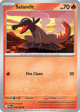 Salandit (15/null) - ME03 Perfect Order Reverse Holofoil - Common