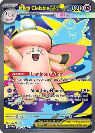 Mega Clefable ex (103/088) - ME03 Perfect Order Holofoil - Ultra Rare