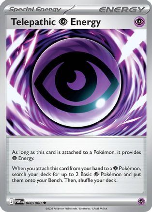 Telepathic Psychic Energy (88/null) - ME03 Perfect Order Reverse Holofoil - Rare