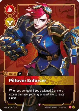 (187/219) Vi - Piltover Enforcer - Unleashed Foil