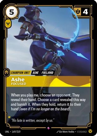 (169/219) Ashe - Focused - Unleashed Foil