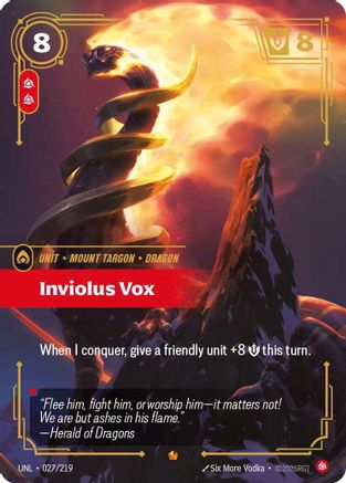 (027/219) Inviolus Vox - Unleashed Foil