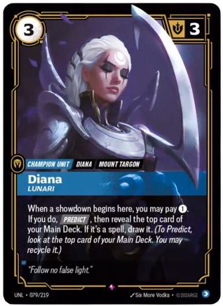(079/219) Diana - Lunari - Unleashed Foil