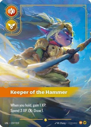(237/219) Poppy - Keeper of the Hammer (Overnumbered) - Unleashed Foil