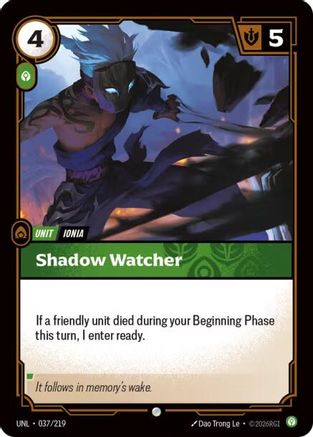 (037/219) Shadow Watcher - Unleashed Foil