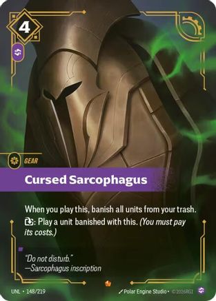 (148/219) Cursed Sarcophagus - Unleashed Foil