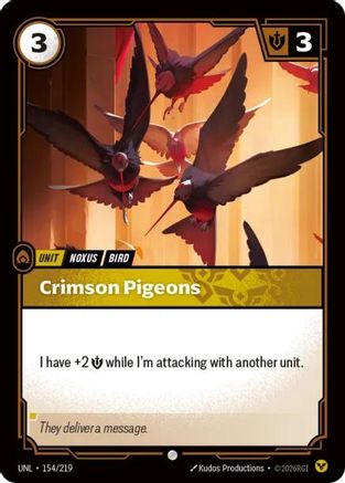 (154/219) Crimson Pigeons - Unleashed Foil