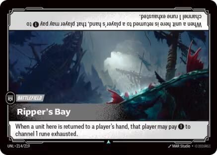 (214/219) Ripper's Bay - Unleashed Foil