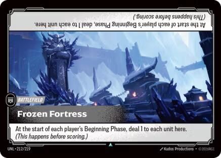 (212/219) Frozen Fortress - Unleashed Foil