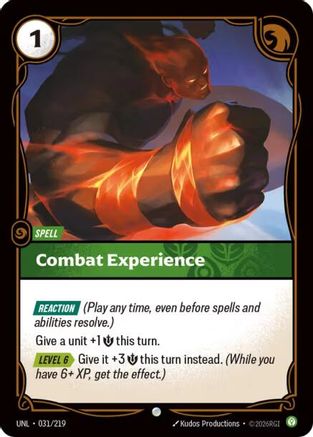 (031/219) Combat Experience - Unleashed Foil