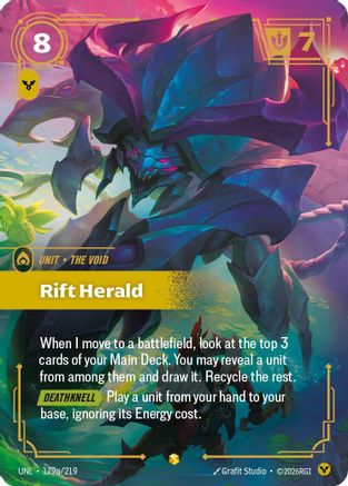 (179a/219) Rift Herald (Alternate Art) - Unleashed Foil