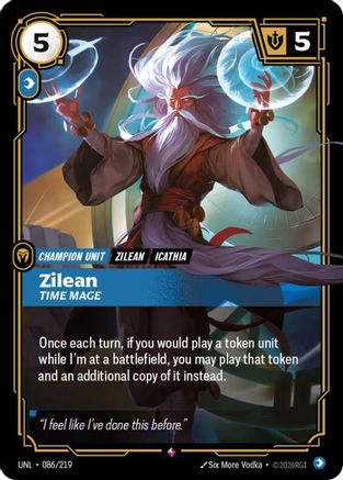 (086/219) Zilean - Time Mage - Unleashed Foil