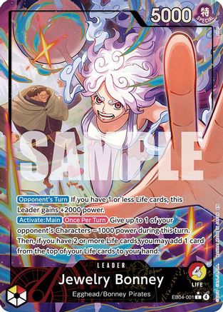 (EB04-001) Jewelry Bonney (Alternate Art) - Adventure on Kami's Island - Foil