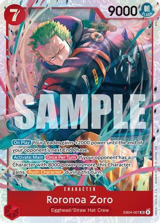 (EB04-007) Roronoa Zoro - Adventure on Kami's Island - Foil